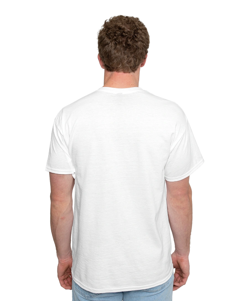 Image of a model wearing a 202 Tultex Unisex Fine Jersey T-Shirt