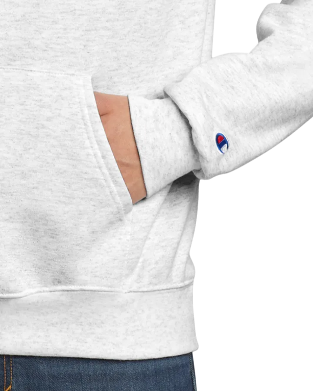 Closeup of a S700 Champion Eco Fleece Pullover Hoodie