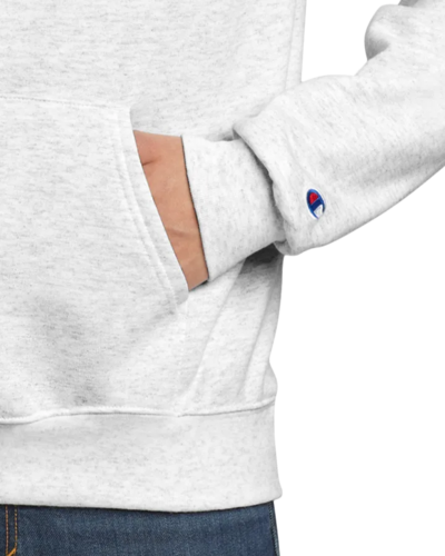 Closeup of a S700 Champion Eco Fleece Pullover Hoodie