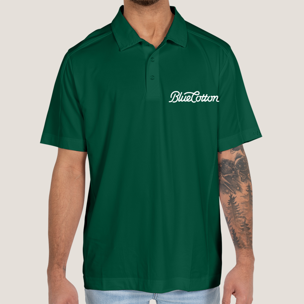 Image of MCK01127 Cutter & Buck Prospect Textured Stretch Mens Short Sleeve Polo