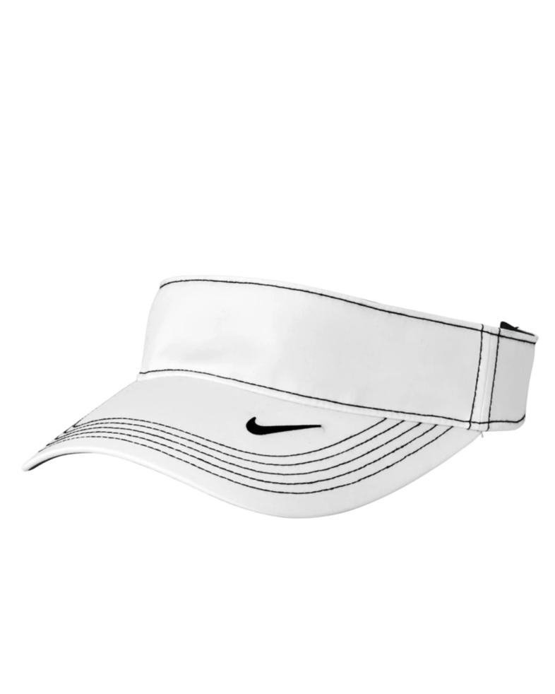 Image of a model wearing a 429466 Nike Gold Dri-FIT Swoosh Visor