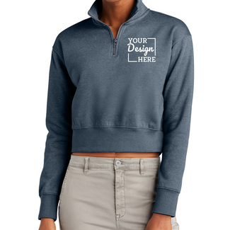 Custom Women's Clothing:  DT6111 District® Women’s V.I.T.™ Fleece 1/2-Zip