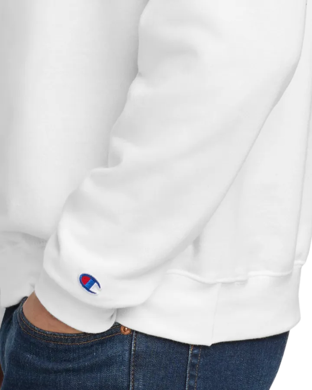 Closeup of a S6000 Champion Eco Fleece Crewneck Sweatshirt