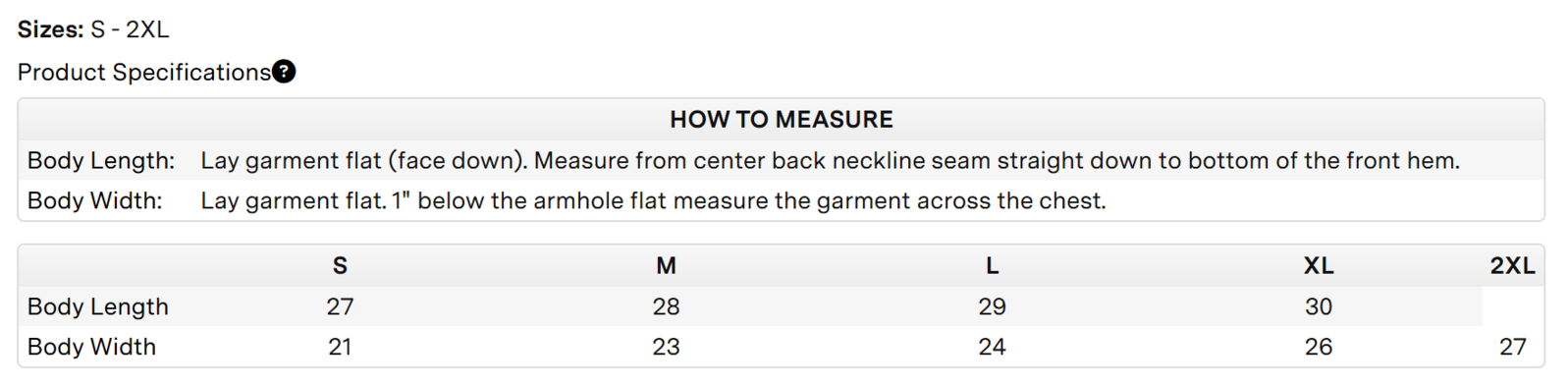 Size chart for a M15910 Marmot Men's Echo Featherless Jacket