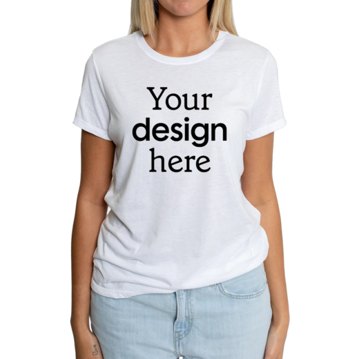 Sample image of DM130L District Ladies Perfect Tri-Blend Crew Tee