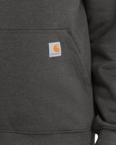 Closeup of a CT100615 Carhartt Rain Defender Paxton Heavyweight Hooded Sweatshirt