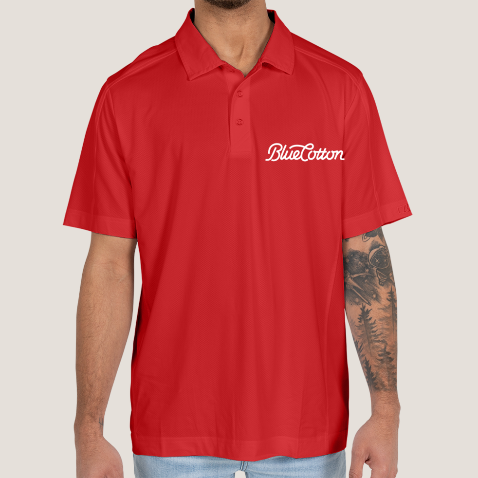 Image of MCK01127 Cutter & Buck Prospect Textured Stretch Mens Short Sleeve Polo