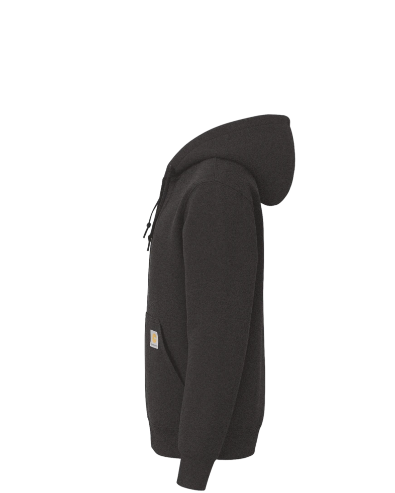 Image of a model wearing a CT100614 Carhartt Rain Defender Paxton Heavyweight Hooded Zip-Front Sweatshirt