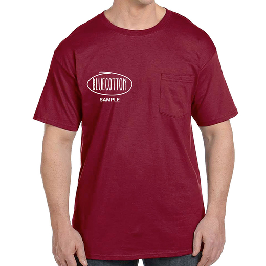 Sample image of 5190 Hanes Beefy-T with Pocket