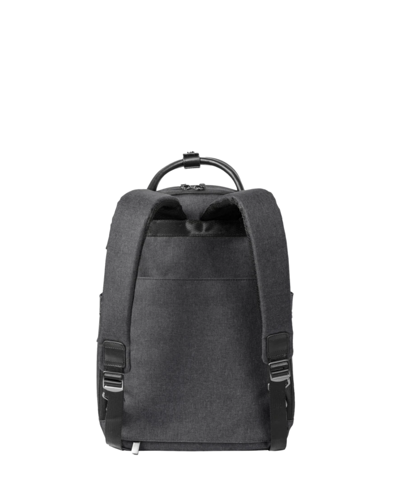 Image of a model wearing a BB18821 Brooks Brothers® Grant Dual-Handle Backpack