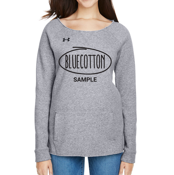 1305784 Under Armour Ladies Hustle Fleece Crewneck Sweatshirt