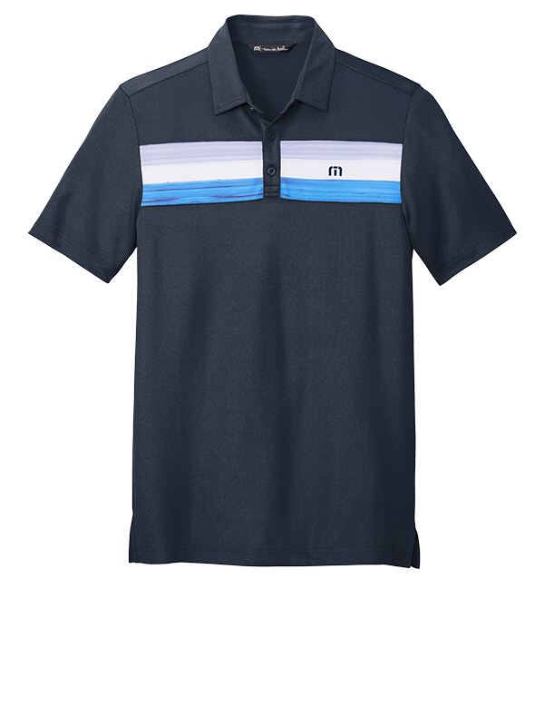TM1MU416 TravisMathew Cabana Chest Stripe Polo