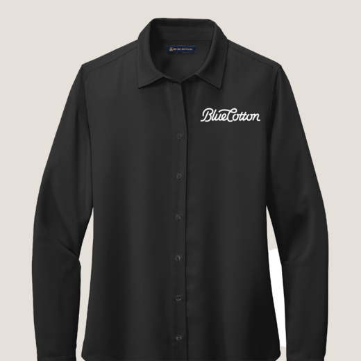 Sample image of BB18007 Brooks Brothers® Women’s Full-Button Satin Blouse