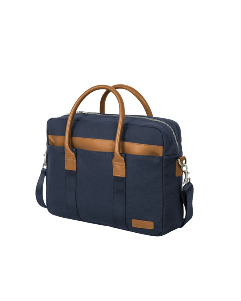 Image of a model wearing a BB18830 Brooks Brothers® Wells Briefcase