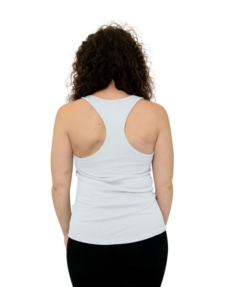 Image of a model wearing a Next Level 1533 Ladies Ideal Racerback Tank