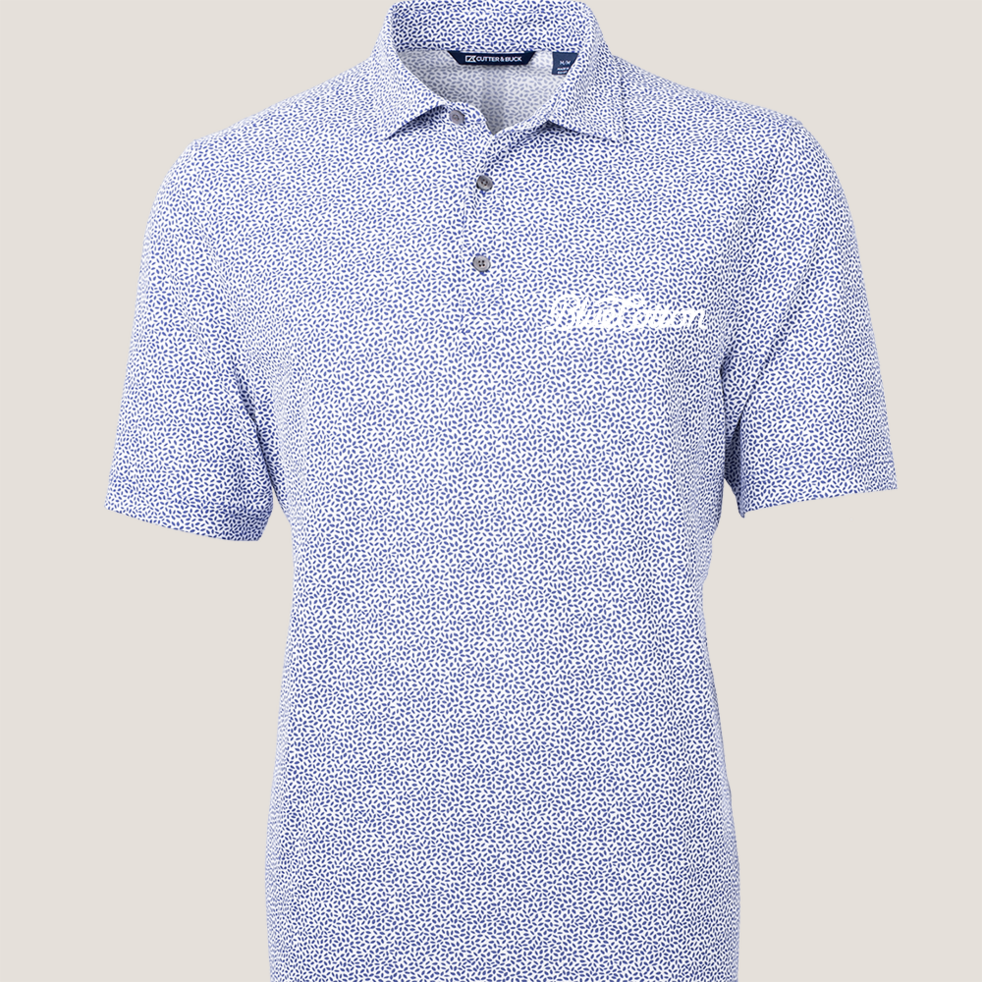 Image of MCK01161 Cutter & Buck Virtue Eco Pique Botanical Print Recycled Mens Polo