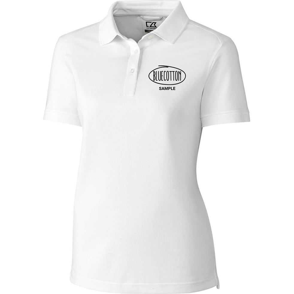 Image of LCK08685 Cutter & Buck Ladies Advantage Tri-Blend Pique Polo