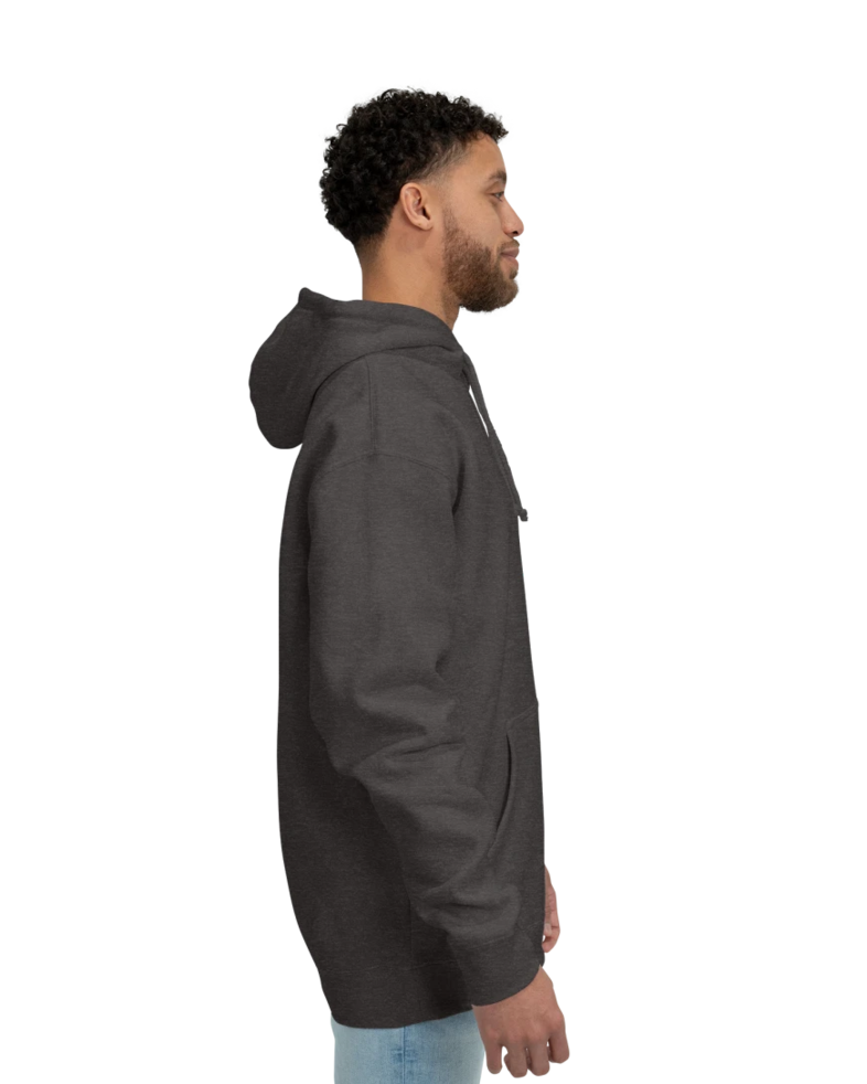 Image of a model wearing a IND4000 Independent Trading Co. Heavyweight Hooded Sweatshirt