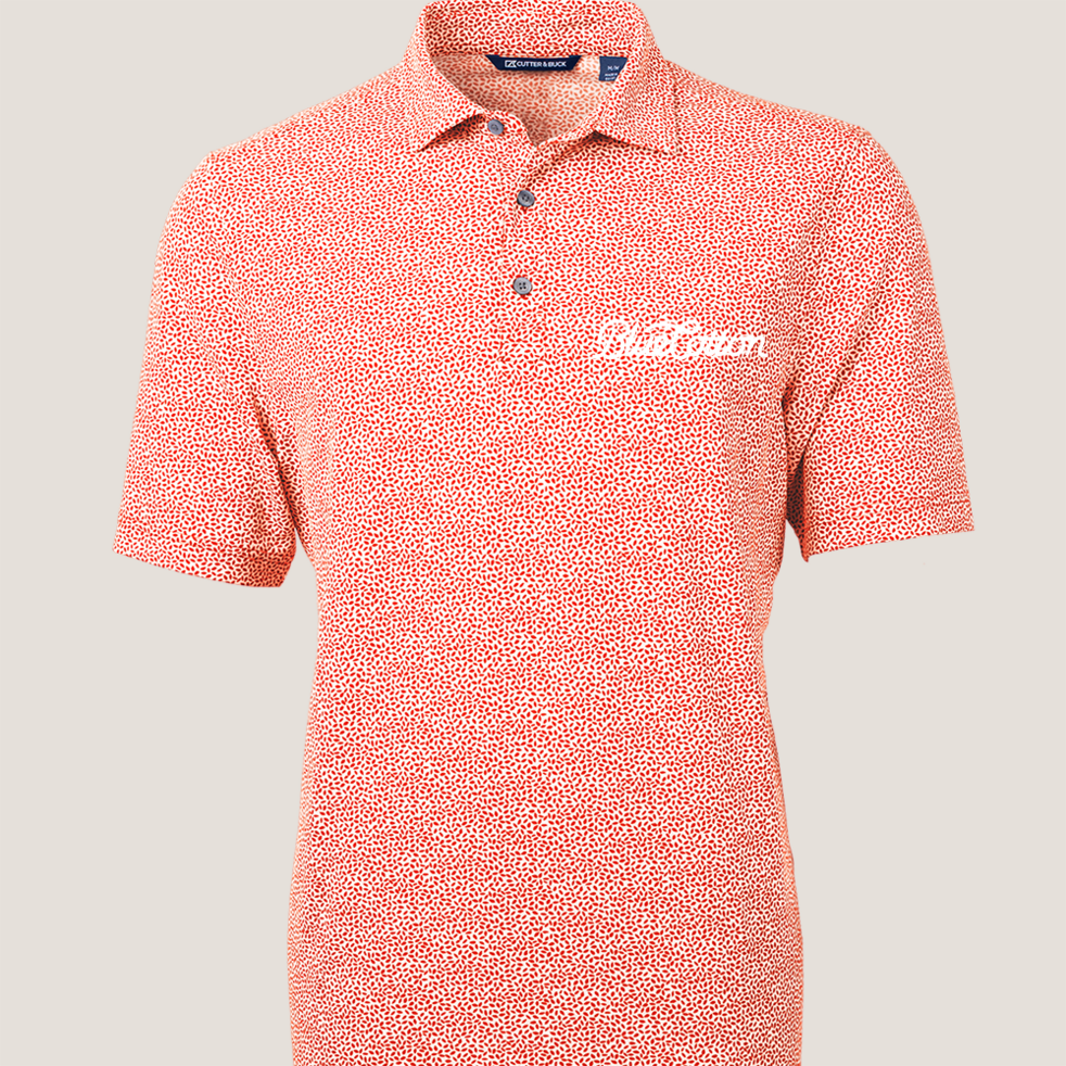 Image of MCK01161 Cutter & Buck Virtue Eco Pique Botanical Print Recycled Mens Polo