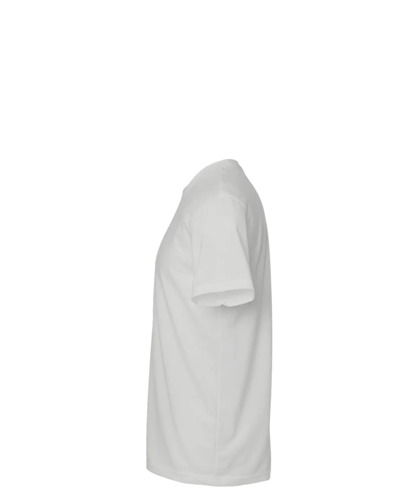 Image of a model wearing a 6410 Next Level Unisex Sueded T-Shirt