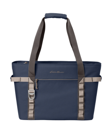 Model wearing a EB801 Eddie Bauer Max Cool Tote Cooler
