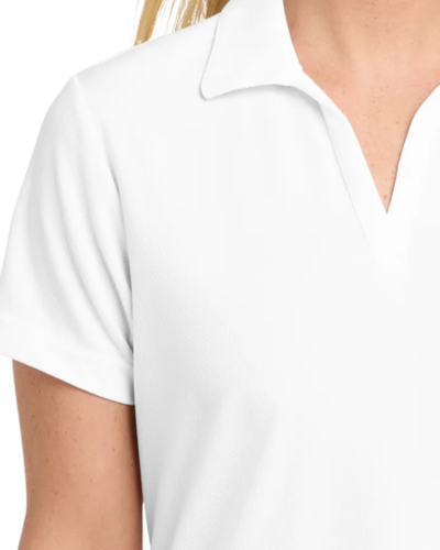 Closeup of a LST640 Sport-Tek Ladies PosiCharge RacerMesh Polo
