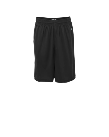 Model wearing a BD4119 Badger Sport B-Core Pocketed 10 Inch Short