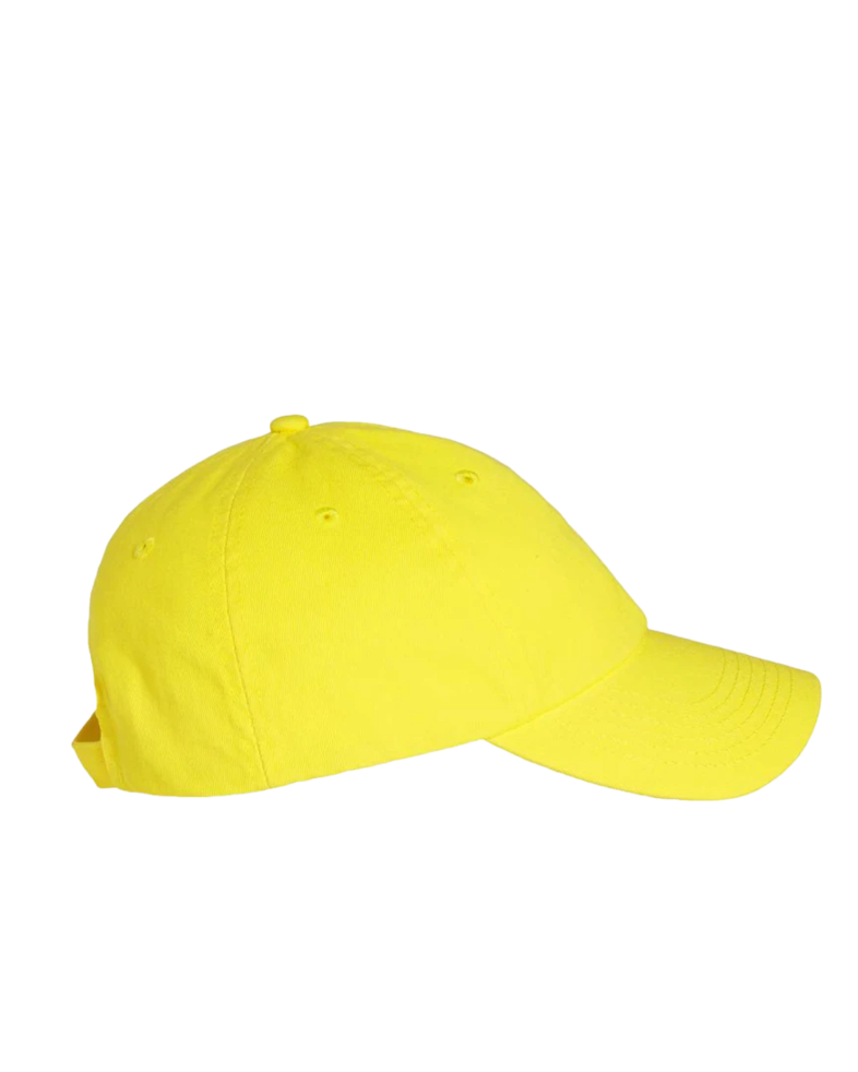 Image of a model wearing a VC300 Valucap Bio-Washed Cap