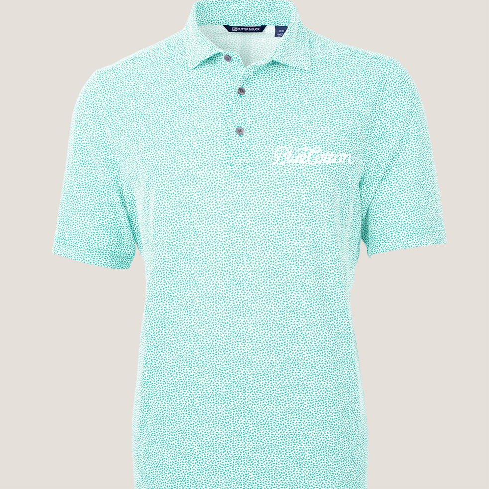 Image of MCK01161 Cutter & Buck Virtue Eco Pique Botanical Print Recycled Mens Polo