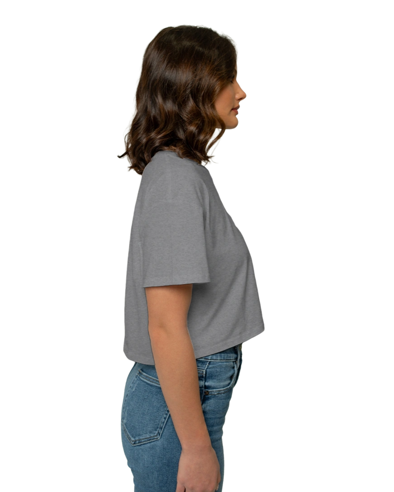 Image of a model wearing a 4062 AS Colour Women's Crop Tee