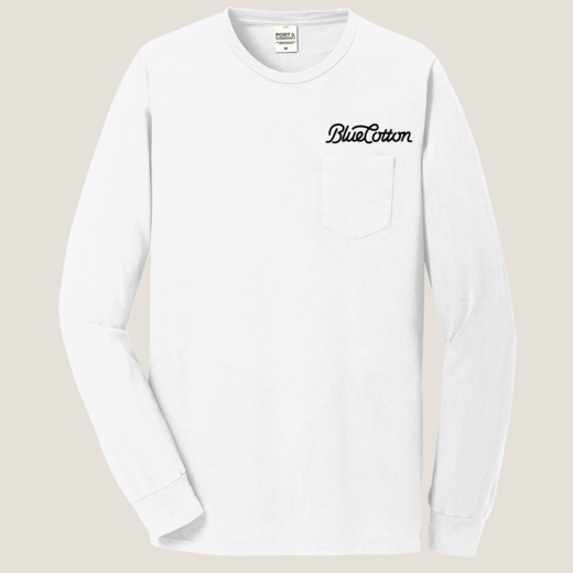 Sample image of PC099LSP Port & Company Pigment Dyed Long Sleeve Pocket Tee