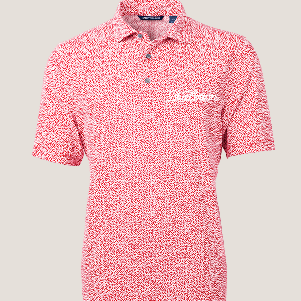 Image of MCK01161 Cutter & Buck Virtue Eco Pique Botanical Print Recycled Mens Polo