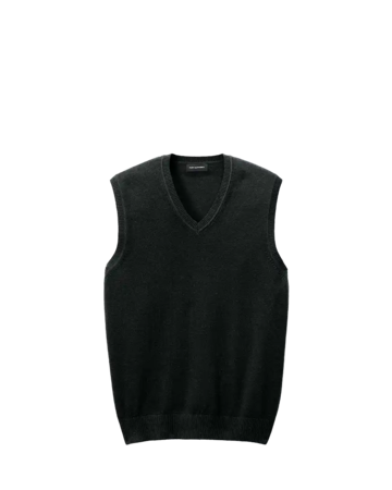 Model wearing a SW2860 Port Authority Easy Care Sweater Vest