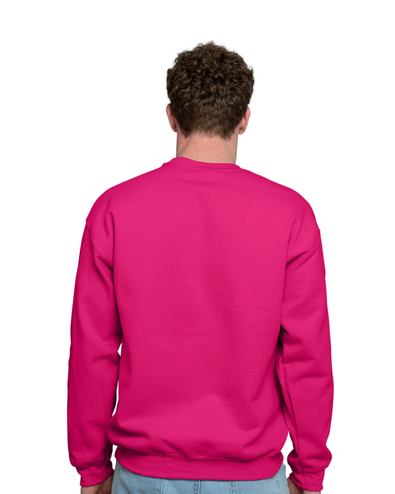 Image of a model wearing a 18000 Gildan Crewneck Sweatshirt