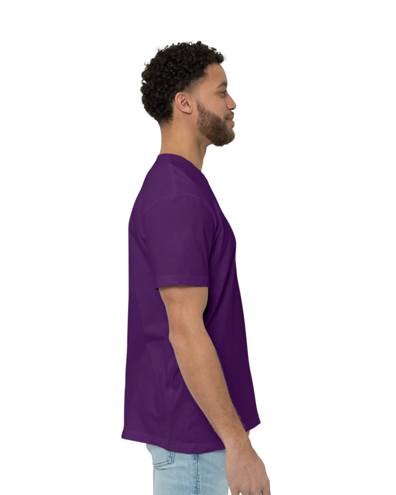 Image of a model wearing a 2001 American Apparel Fine Jersey Tee
