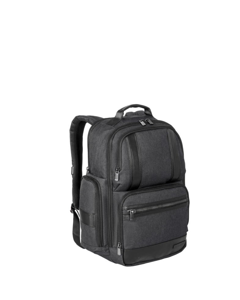 Image of a model wearing a BB18820 Brooks Brothers® Grant Backpack