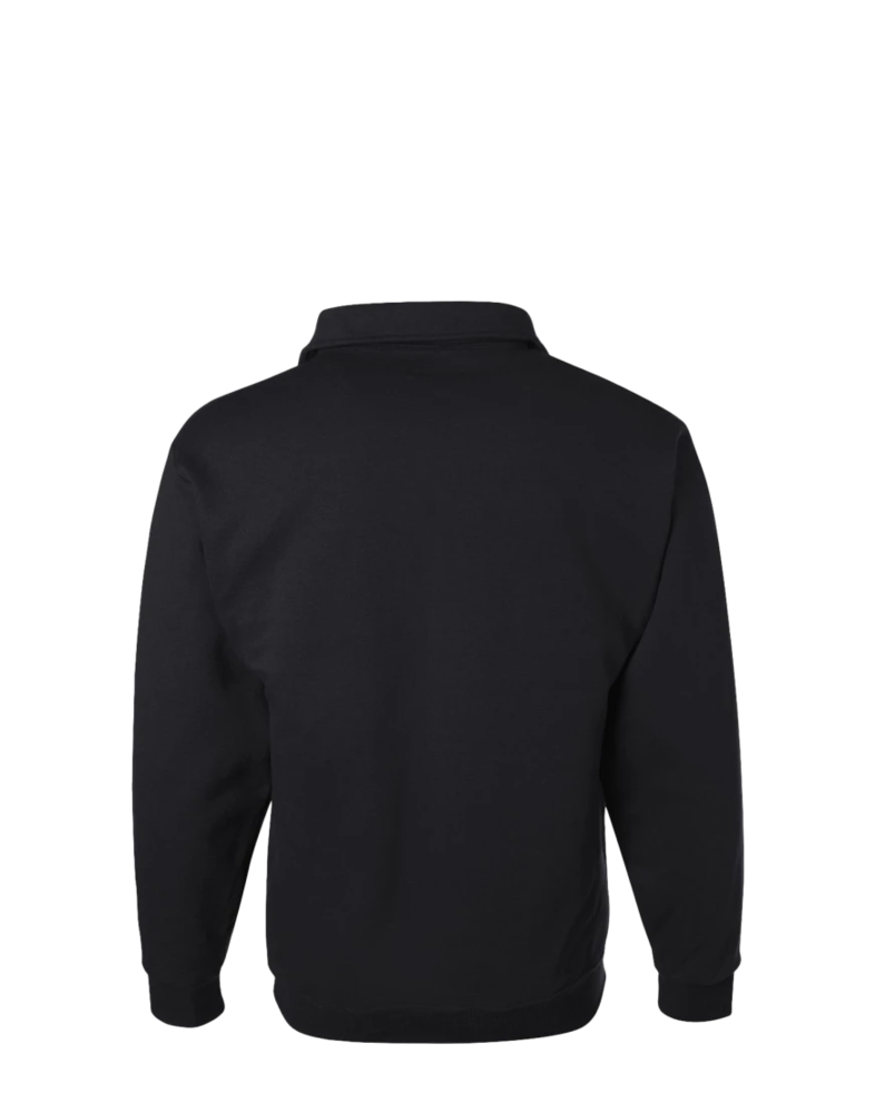 Image of a model wearing a 4528 Jerzees Super Sweats 50/50 Quarter-Zip Pullover