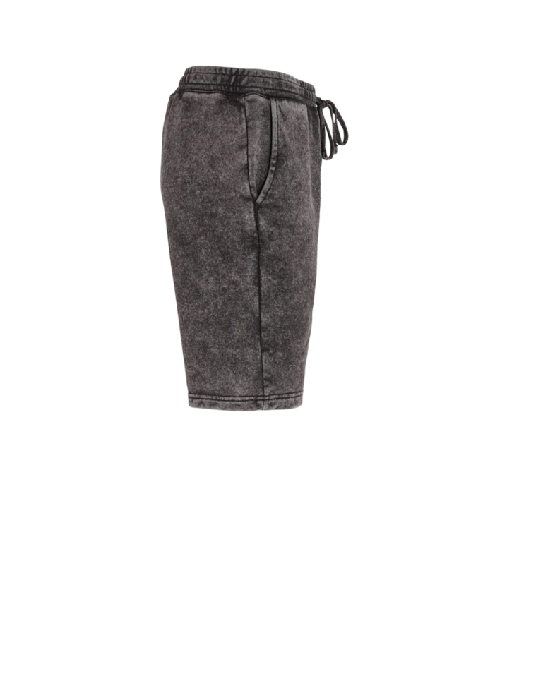 Image of a model wearing a PRM50STMW Independent Trading Co. Mineral Wash Fleece Shorts