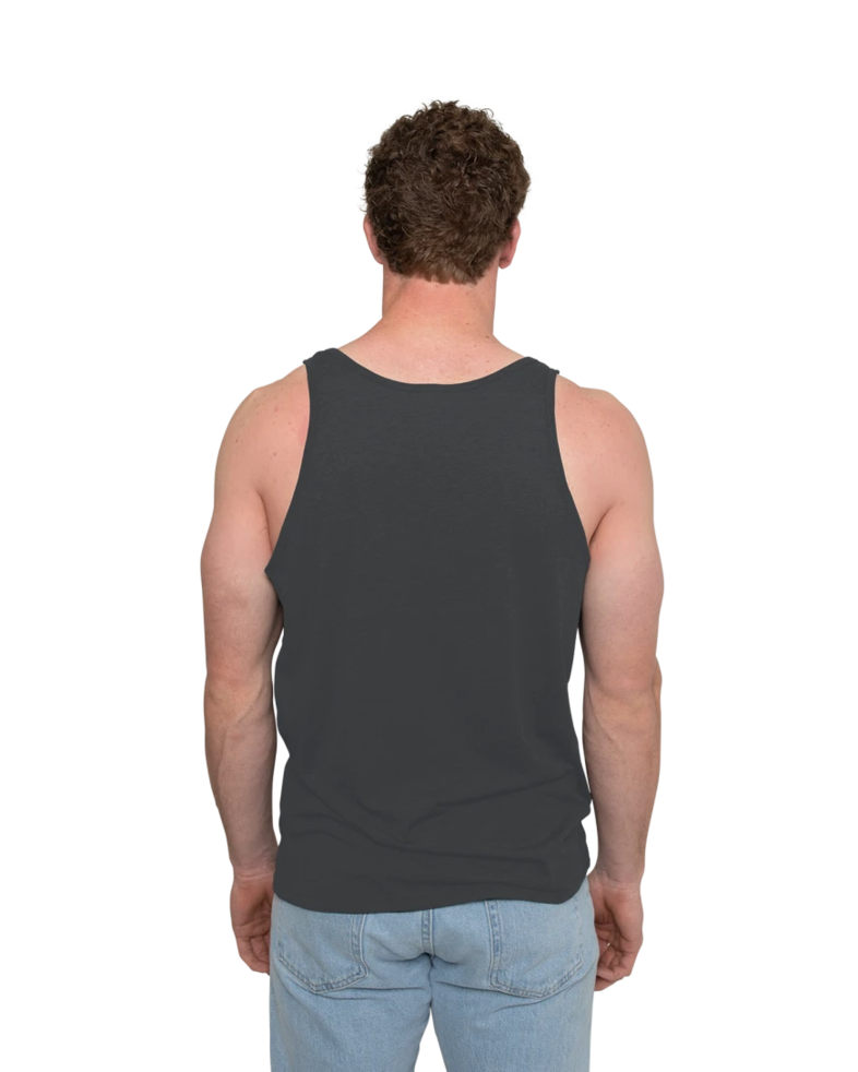 Image of a model wearing a 3480 Bella + Canvas Unisex Jersey Tank