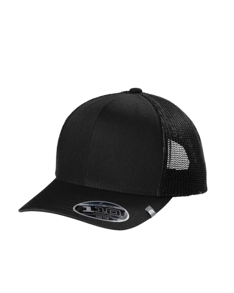 Image of a model wearing a TM1MU423 TravisMathew Cruz Trucker Cap