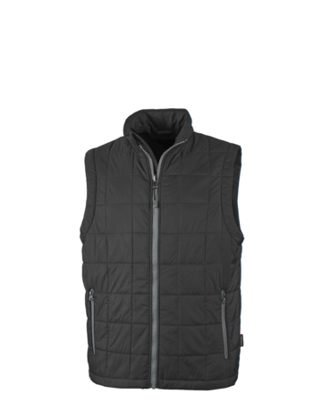 Model wearing a 9535 Charles River Men's Radius Quilted Vest