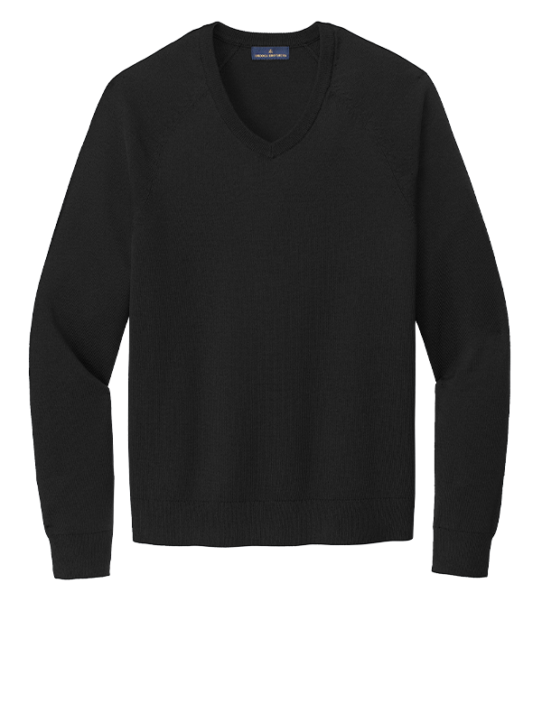 BB18400 Brooks Brothers® Cotton Stretch V-Neck Sweater