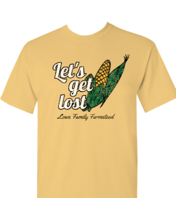 Let's Get Lost Corn Maze design idea