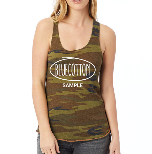 Sample image of 1927ea Alternative Women's Printed Meegs Eco-Jersey Racerback Tank
