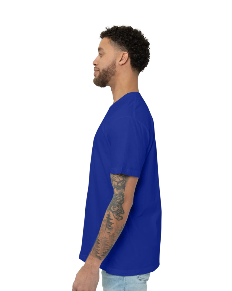 Image of a model wearing a 2001 American Apparel Fine Jersey Tee
