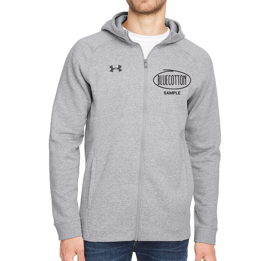 Sample image of 1351313 Under Armour Men's Hustle Full-Zip Hooded Sweatshirt