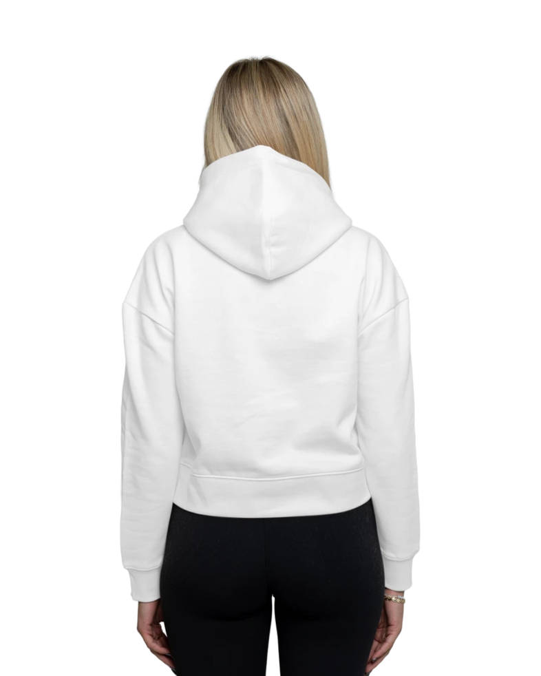 Image of a model wearing a DT6101 District® Women’s V.I.T.™ Fleece Hoodie