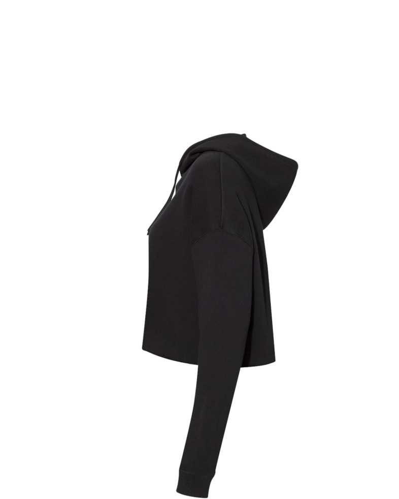Image of a model wearing a AFX64CRP Independent Trading Co. Women’s Lightweight Cropped Hooded Sweatshirt
