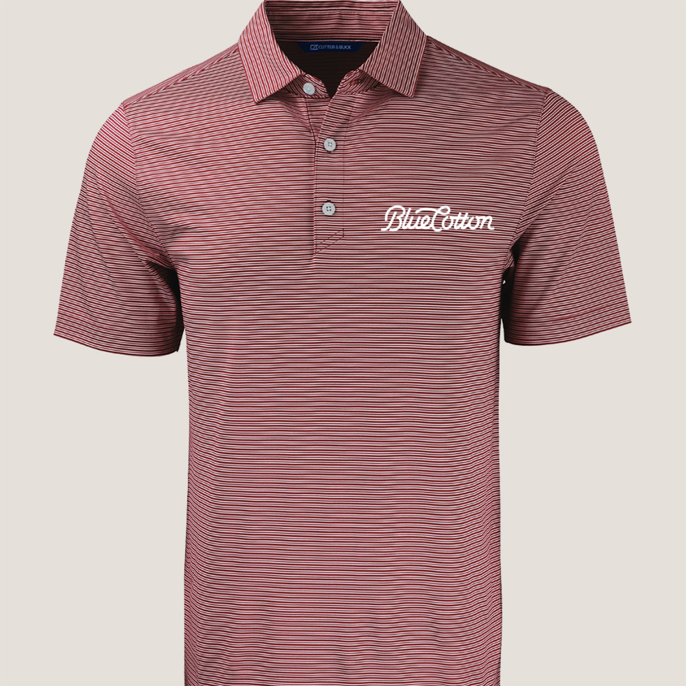 Image of MCK01302 Cutter & Buck Forge Eco Double Stripe Stretch Recycled Mens Polo