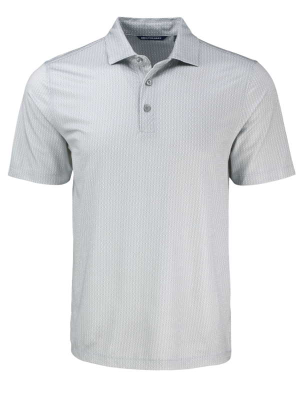 MCK01342 Cutter & Buck Pike Eco Shadow Check Print Recycled Mens Polo